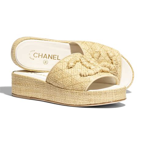 chanel sandal beige